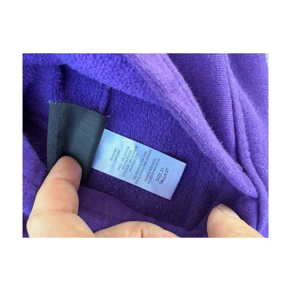 Vikings NFL Team Apparel Fleece Hoodie Purple Sz 3T - Picture 3 of 4